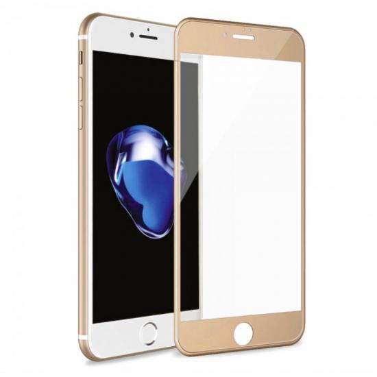 Bufalo iPhone 7/8 Kavisli 4D Cam Ekran Koruyucu Gold