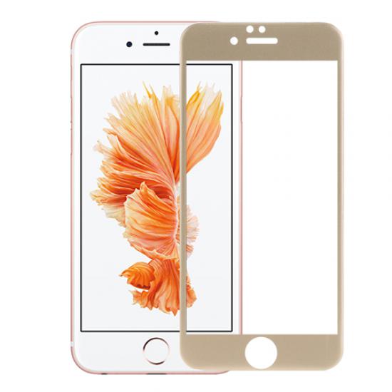 Bufalo iPhone 7 Plus/8 Plus Kavisli 4D Cam Ekran Koruyucu Gold