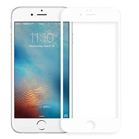 Bufalo iPhone 7 Plus/8 Plus Ekran Koruyucu 5D Temperli Cam Beyaz