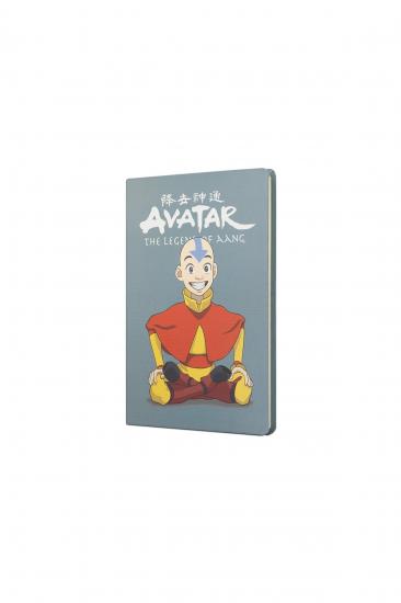 Mabbels Avatar Aang Sert Kapak Butik Defter Gri