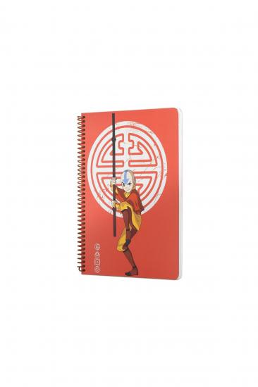 Mabbels Avatar Aang Spiralli Defter Kırmızı