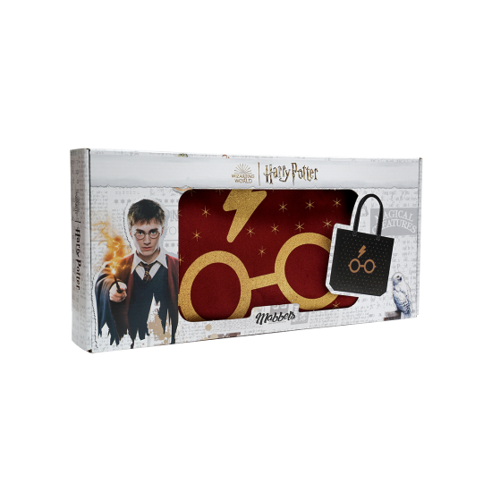 Mabbels Harry Potter Gözlük Bez Çanta Gabardin Bordo