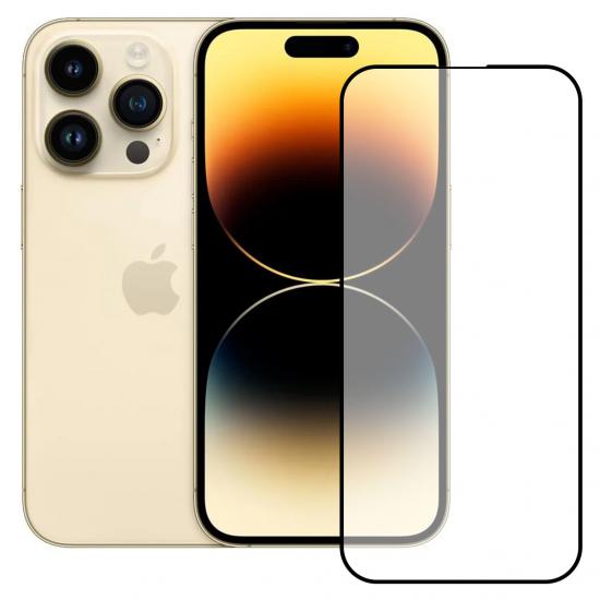 Bufalo iPhone 14 Pro Max Ekran Koruyucu 9D Temperli Cam - Siyah