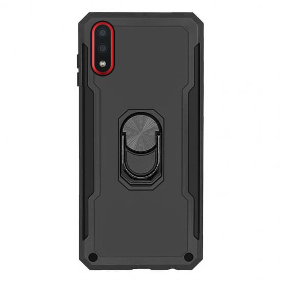 Samsung Galaxy A01 Kılıf Panzer Ring Tam Koruma Arka Kapak