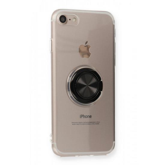 FitCase iPhone 7 / 8 Kılıf Gross Ring Şeffaf Arka Kapak