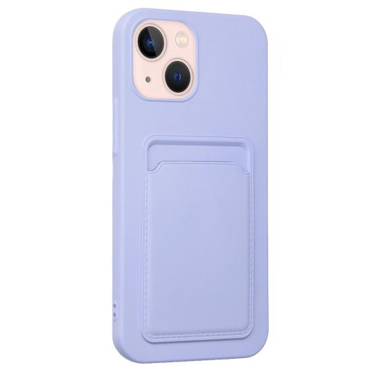 FitCase iPhone 13 Cardy Soft Kartlık Cepli Silikon Kapak