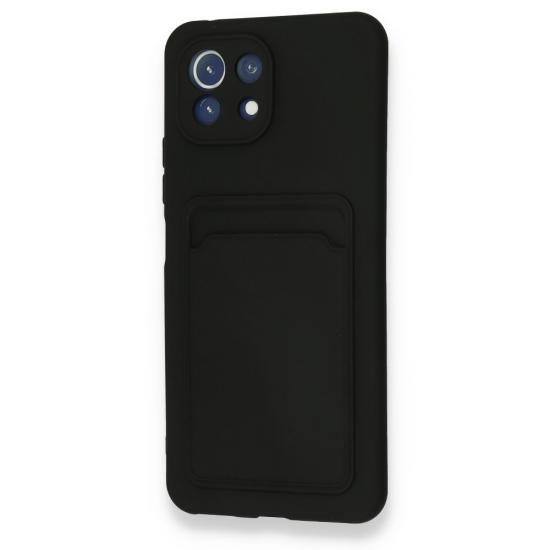 FitCase Xiaomi Mi 11 Lite Cardy Soft Kartlık Cepli Silikon Kapak