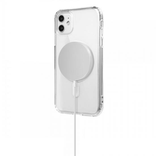 iPhone 11 Kılıf Magsafe Özellikli Şeffaf Silikon Kapak