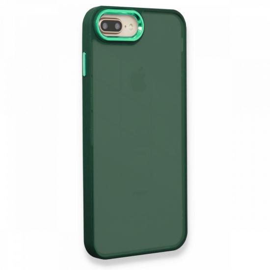 iPhone 7 Plus / 8 Plus Kılıf Freya Lazer Lens Kamera Çerçeveli Silikon Kapak