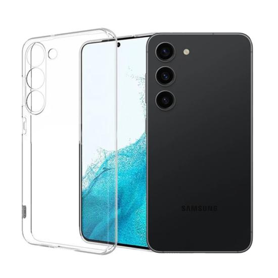 Samsung Galaxy S23 FE Kılıf Kamera Korumalı Silikon Şeffaf Arka Kapak