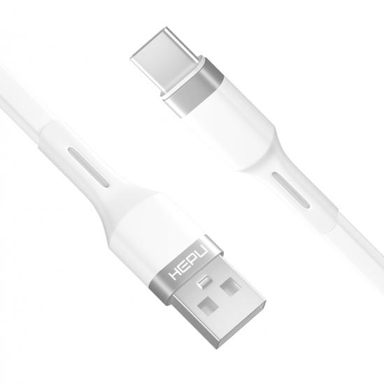 HEPU HP-412 Intelligent USB - Type-C QC3.0 3.1A Şarj Kablosu 1mt