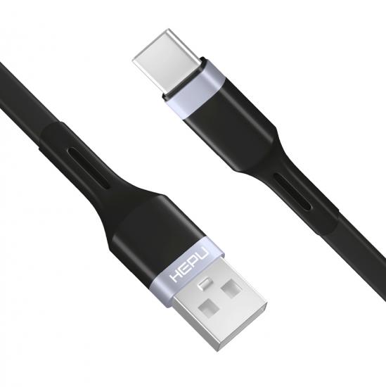 HEPU HP-412 Intelligent USB - Type-C QC3.0 3.1A Şarj Kablosu 1mt