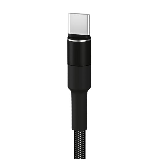 HEPU HP-415 Solid USB - Type-C QC3.0 3.1A Şarj Kablosu 1mt Siyah