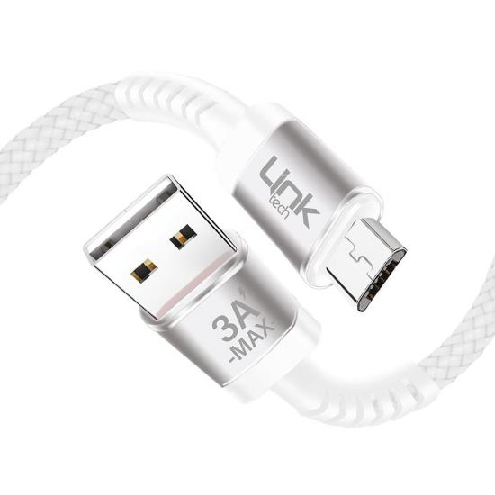 Linktech K421 Safe Micro USB Data/Şarj Kablosu 3A 1mt
