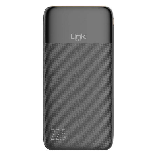 LinkTech PD12 Premium 10000 mAh PD 22.5W Süper Hızlı Powerbank Siyah