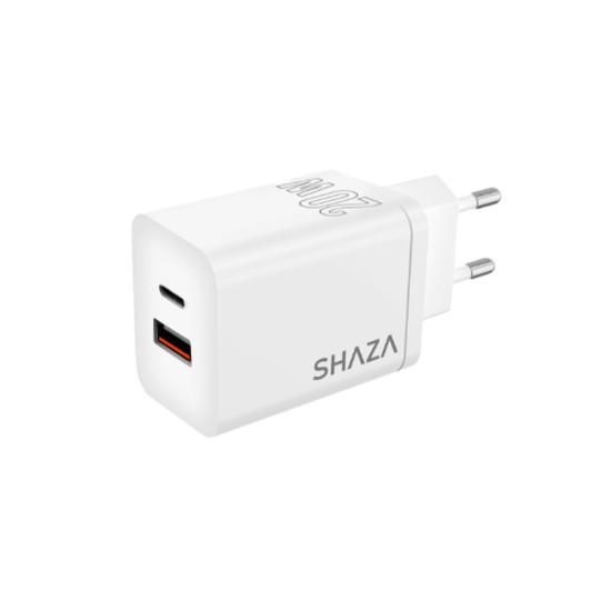 Shaza SG2501 20W USB QC3.0 + Type-C PD Şarj Adaptörü