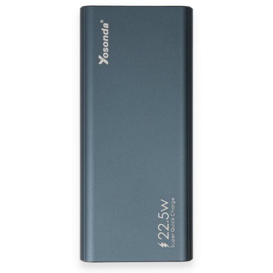 Yosonda A51 22.5W 20000 mAh QC3.0 Led Ekranlı Powerbank